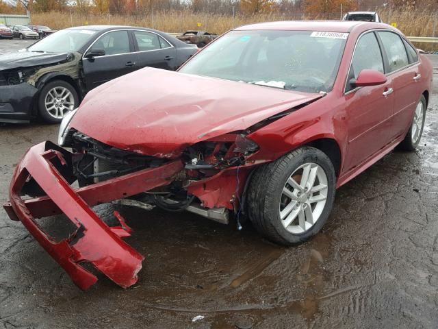 2G1WC5E38C1284352 - 2012 CHEVROLET IMPALA LTZ RED photo 2