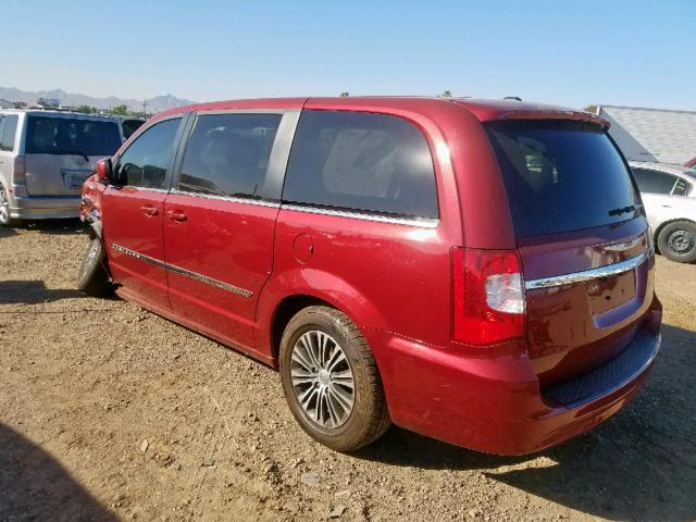 2C4RC1HG1ER174565 - 2014 CHRYSLER TOWN & COU RED photo 3