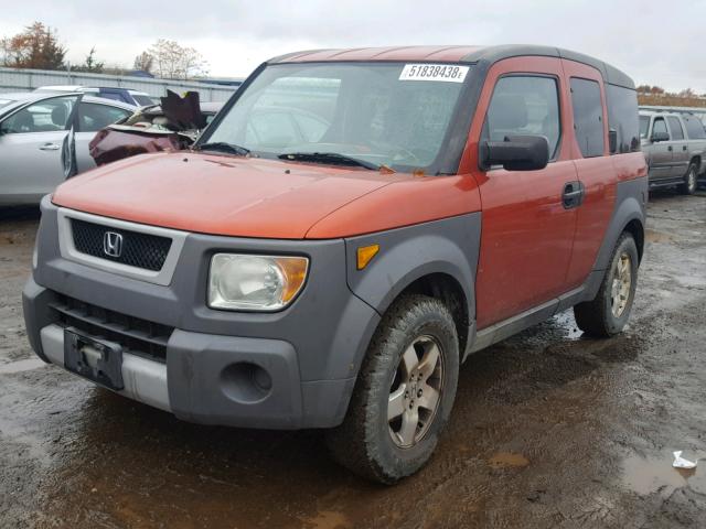 5J6YH18553L021716 - 2003 HONDA ELEMENT EX ORANGE photo 2