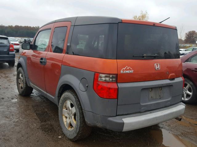 5J6YH18553L021716 - 2003 HONDA ELEMENT EX ORANGE photo 3