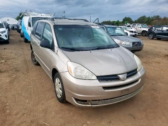 5TDZA23C14S029712 - 2004 TOYOTA SIENNA CE GOLD photo 1