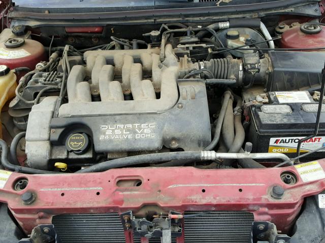 1ZWFT61L125600716 - 2002 MERCURY COUGAR V6 RED photo 7