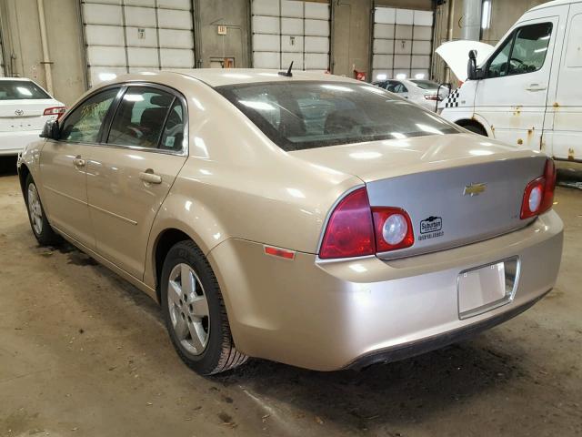 1G1ZG57B38F258716 - 2008 CHEVROLET MALIBU LS ბეჟი ფოტო 3