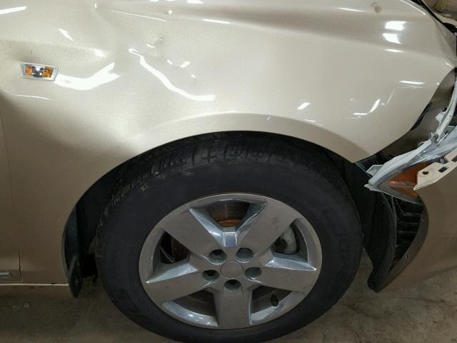 1G1ZG57B38F258716 - 2008 CHEVROLET MALIBU LS ბეჟი ფოტო 9
