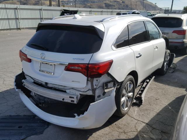 5FRYD4H87EB047333 - 2014 ACURA MDX ADVANC WHITE photo 4