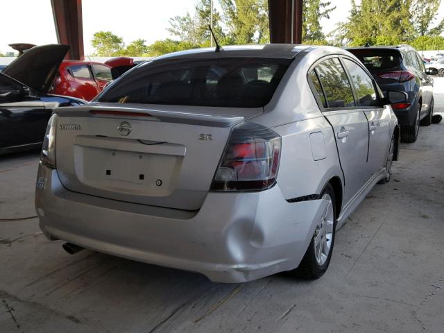 3N1AB6AP7AL679561 - 2010 NISSAN SENTRA 2.0 GRAY photo 4