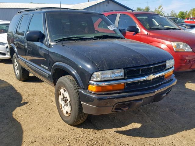 1GNDT13X34K169468 - 2004 CHEVROLET BLAZER BLACK photo 1