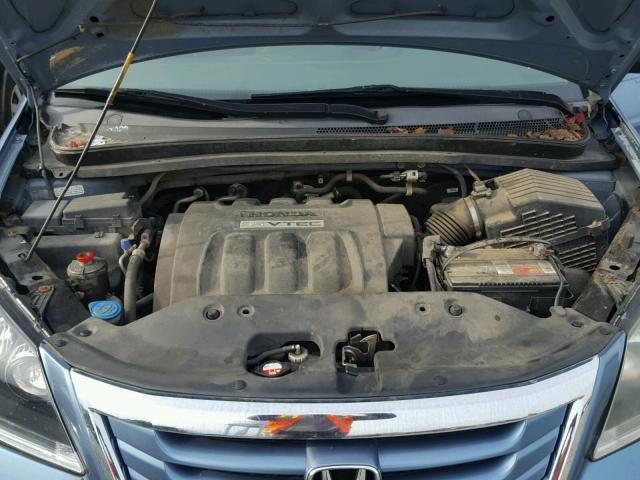 5FNRL38259B001651 - 2009 HONDA ODYSSEY LX BLUE photo 7