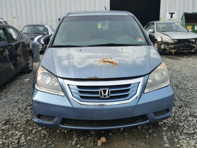 5FNRL38259B001651 - 2009 HONDA ODYSSEY LX BLUE photo 9