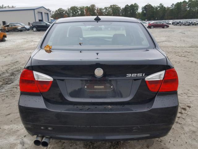 WBAVB17586NK38582 - 2006 BMW 325 I AUTO BLACK photo 9