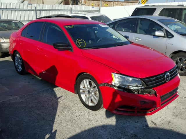 3VWLA7AJ2FM228983 - 2015 VOLKSWAGEN JETTA TDI RED photo 1