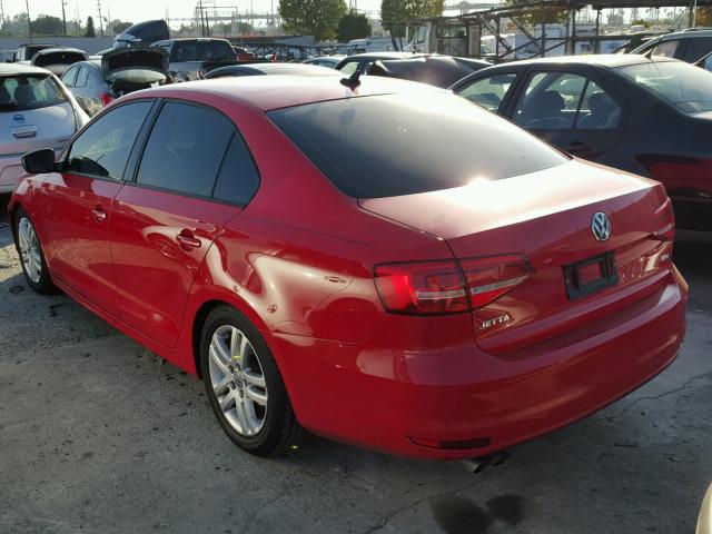 3VWLA7AJ2FM228983 - 2015 VOLKSWAGEN JETTA TDI RED photo 3