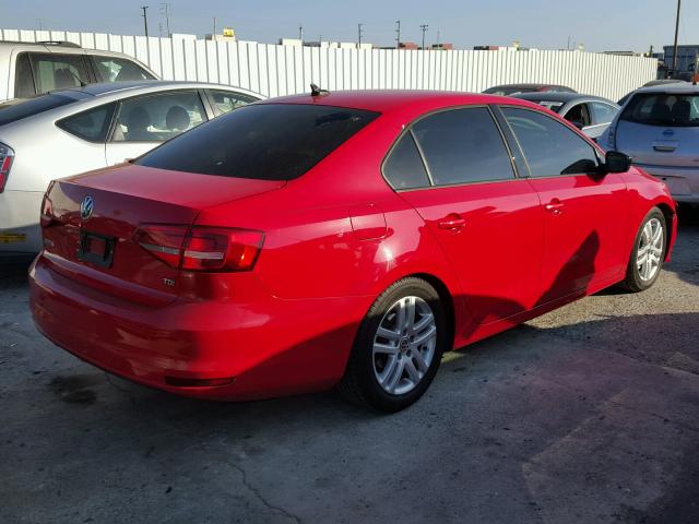 3VWLA7AJ2FM228983 - 2015 VOLKSWAGEN JETTA TDI RED photo 4