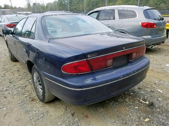 2G4WS52J811324869 - 2001 BUICK CENTURY CU BLUE photo 3