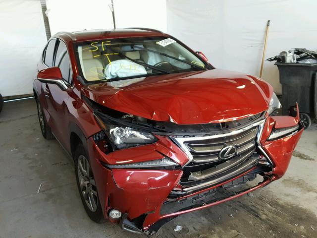 JTJYARBZ2G2037529 - 2016 LEXUS NX 200T RED photo 1