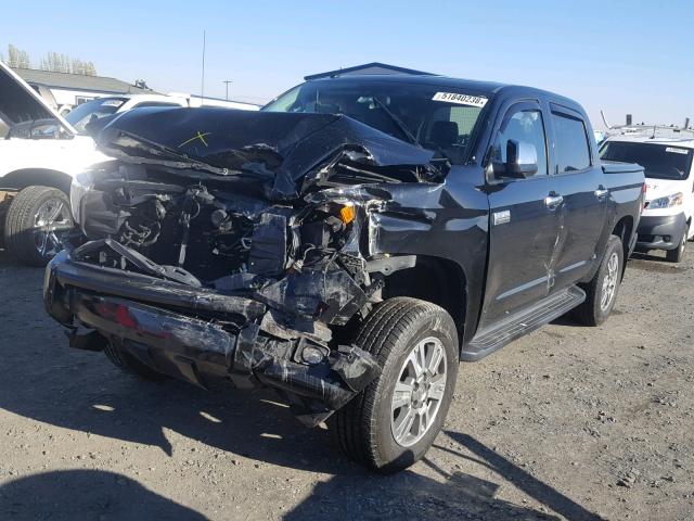 5TFAY5F10EX340662 - 2014 TOYOTA TUNDRA CRE BLACK photo 2