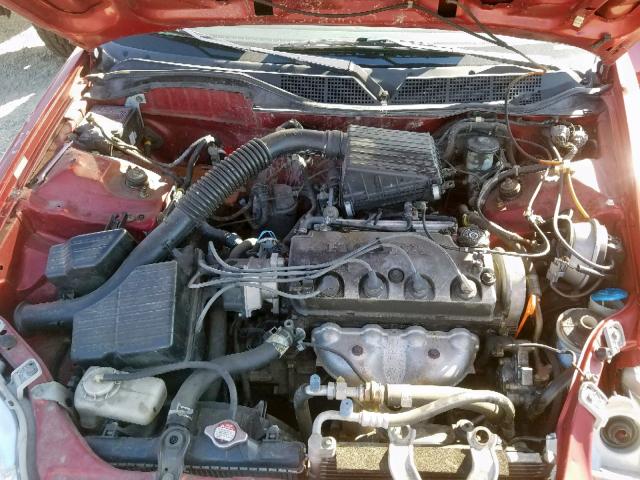 1HGEJ6671WL015433 - 1998 HONDA CIVIC LX RED photo 7