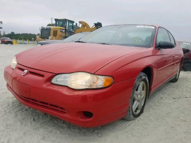 2G1WW12E749377985 - 2004 CHEVROLET MONTE CARL წითელი ფოტო 2