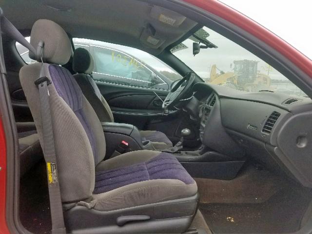 2G1WW12E749377985 - 2004 CHEVROLET MONTE CARL წითელი ფოტო 5