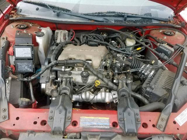 2G1WW12E749377985 - 2004 CHEVROLET MONTE CARL წითელი ფოტო 7