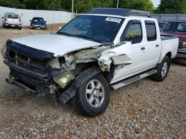 1N6ED27T33C444673 - 2003 NISSAN FRONTIER C WHITE photo 2