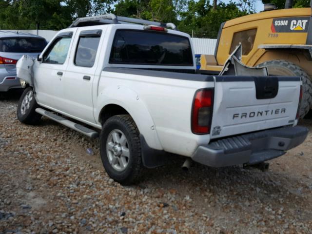 1N6ED27T33C444673 - 2003 NISSAN FRONTIER C WHITE photo 3