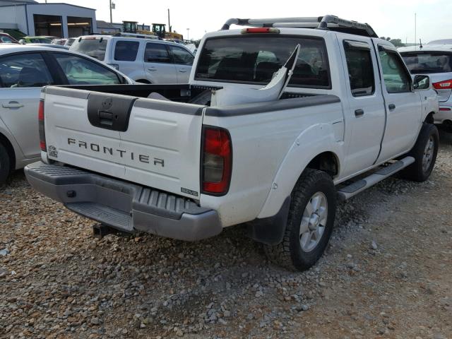 1N6ED27T33C444673 - 2003 NISSAN FRONTIER C WHITE photo 4