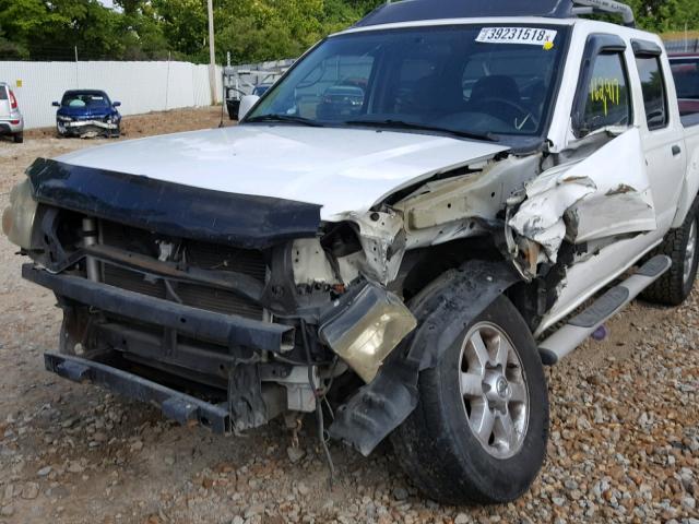 1N6ED27T33C444673 - 2003 NISSAN FRONTIER C WHITE photo 9