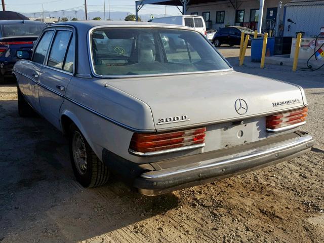 WDBAB33CXFA245122 - 1985 MERCEDES-BENZ 300 DT GRAY photo 3