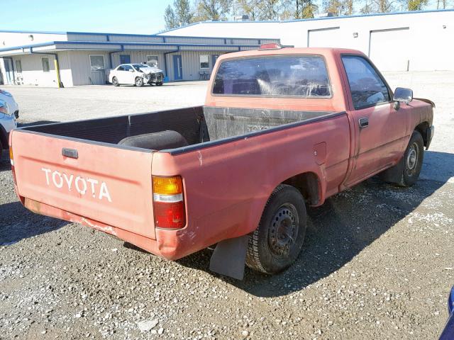 4TARN81A0RZ206986 - 1994 TOYOTA PICKUP 1/2 RED photo 4