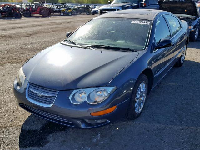 2C3AE66G41H640520 - 2001 CHRYSLER 300 BLUE photo 2