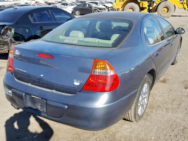 2C3AE66G41H640520 - 2001 CHRYSLER 300 BLUE photo 4