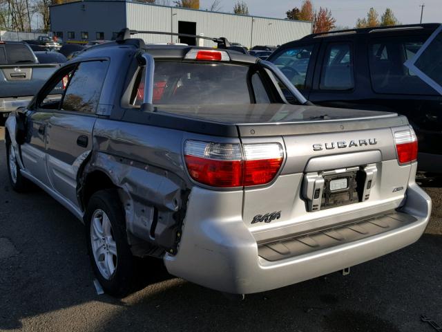 4S4BT62C857103588 - 2005 SUBARU BAJA SPORT SILVER photo 3