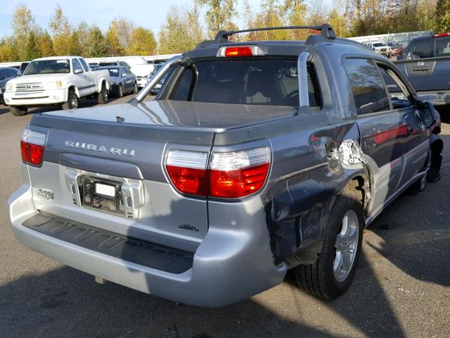 4S4BT62C857103588 - 2005 SUBARU BAJA SPORT SILVER photo 4