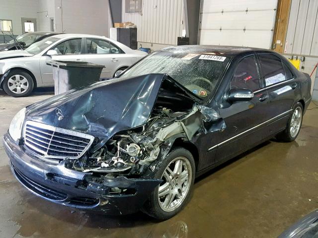 WDBNG84J63A333304 - 2003 MERCEDES-BENZ S 500 4MAT BLUE photo 2