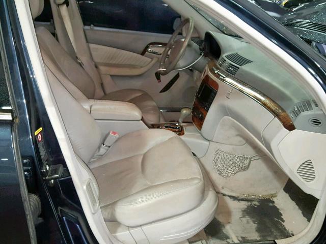 WDBNG84J63A333304 - 2003 MERCEDES-BENZ S 500 4MAT BLUE photo 5