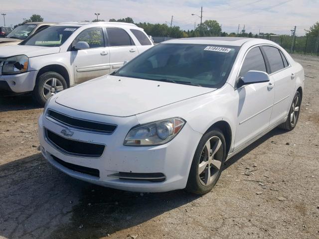 1G1ZC5EU3BF343711 - 2011 CHEVROLET MALIBU 1LT WHITE photo 2