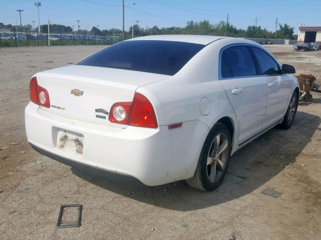1G1ZC5EU3BF343711 - 2011 CHEVROLET MALIBU 1LT WHITE photo 4