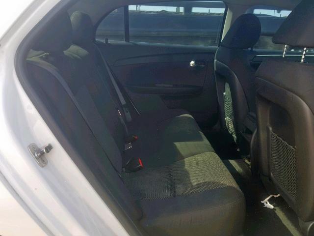 1G1ZC5EU3BF343711 - 2011 CHEVROLET MALIBU 1LT WHITE photo 6