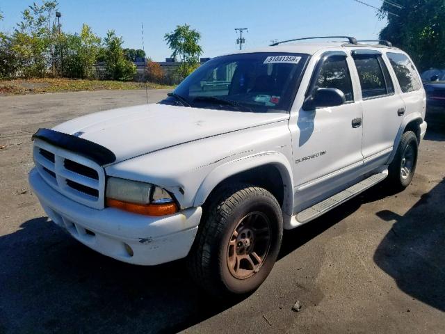 1B4HS28N11F568696 - 2001 DODGE DURANGO WHITE photo 2