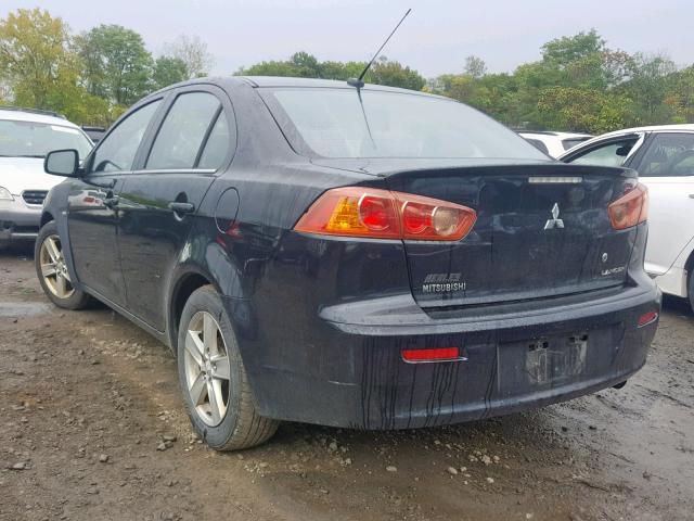 JA3AU26U48U031477 - 2008 MITSUBISHI LANCER ES BLACK photo 3