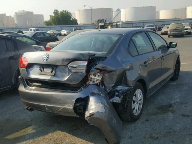 3VW2K7AJ6EM320881 - 2014 VOLKSWAGEN JETTA BASE SILVER photo 4