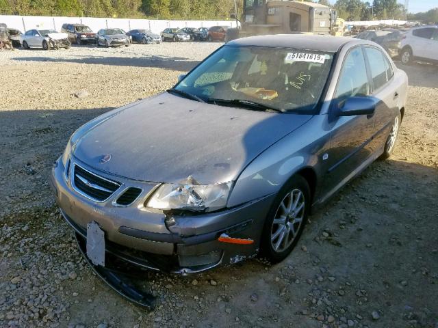 YS3FB49S641034288 - 2004 SAAB 9-3 LINEAR GRAY photo 2