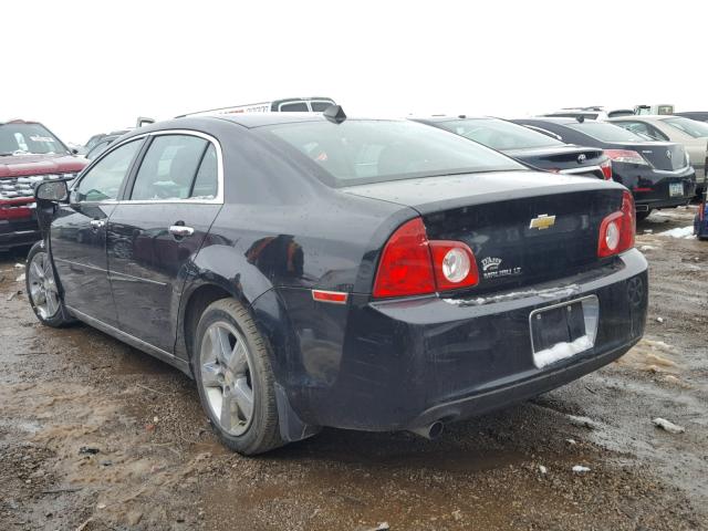 1G1ZD5E00CF205457 - 2012 CHEVROLET MALIBU 2LT BLACK photo 3