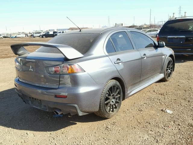 JA32W8FV0BU038444 - 2011 MITSUBISHI LANCER EVO GRAY photo 4