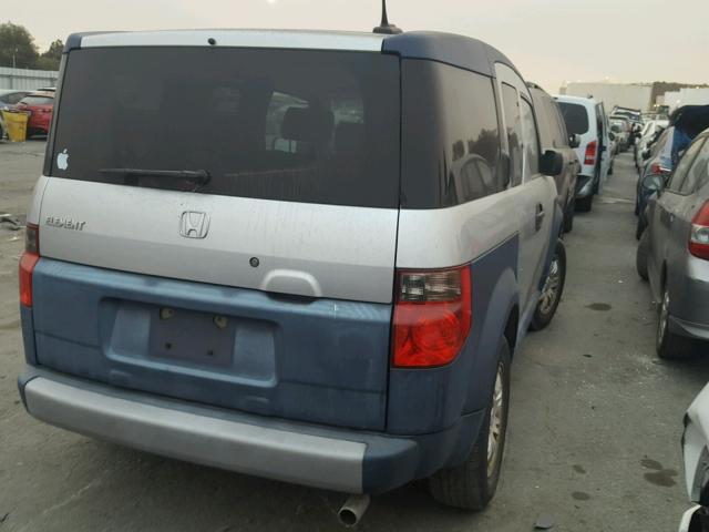 5J6YH17636L010485 - 2006 HONDA ELEMENT EX SILVER photo 4