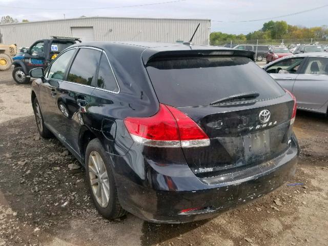 4T3BA3BB6BU027546 - 2011 TOYOTA VENZA BLACK photo 3