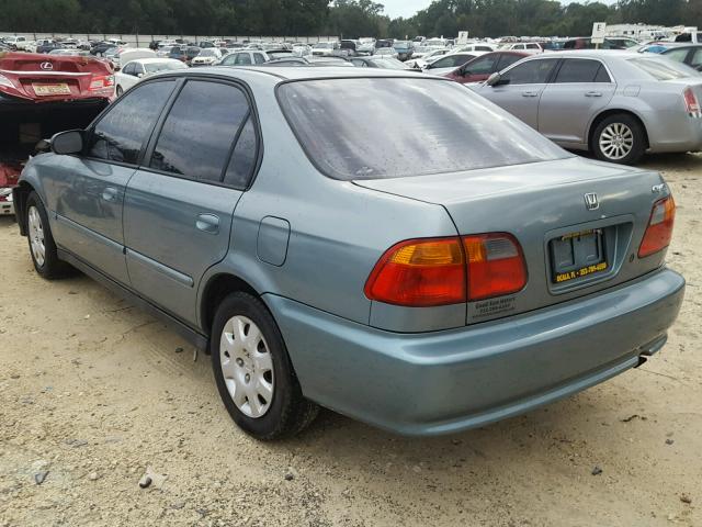 2HGEJ6616YH549698 - 2000 HONDA CIVIC BASE GREEN photo 3