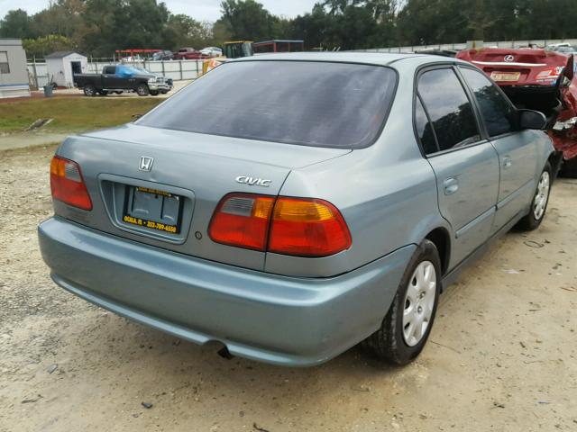 2HGEJ6616YH549698 - 2000 HONDA CIVIC BASE GREEN photo 4