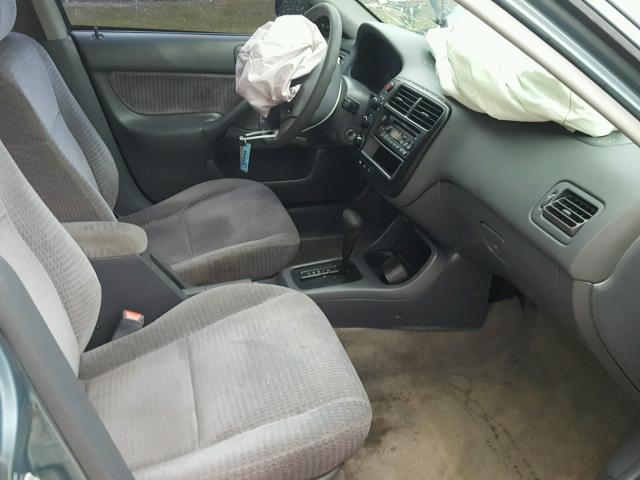 2HGEJ6616YH549698 - 2000 HONDA CIVIC BASE GREEN photo 5